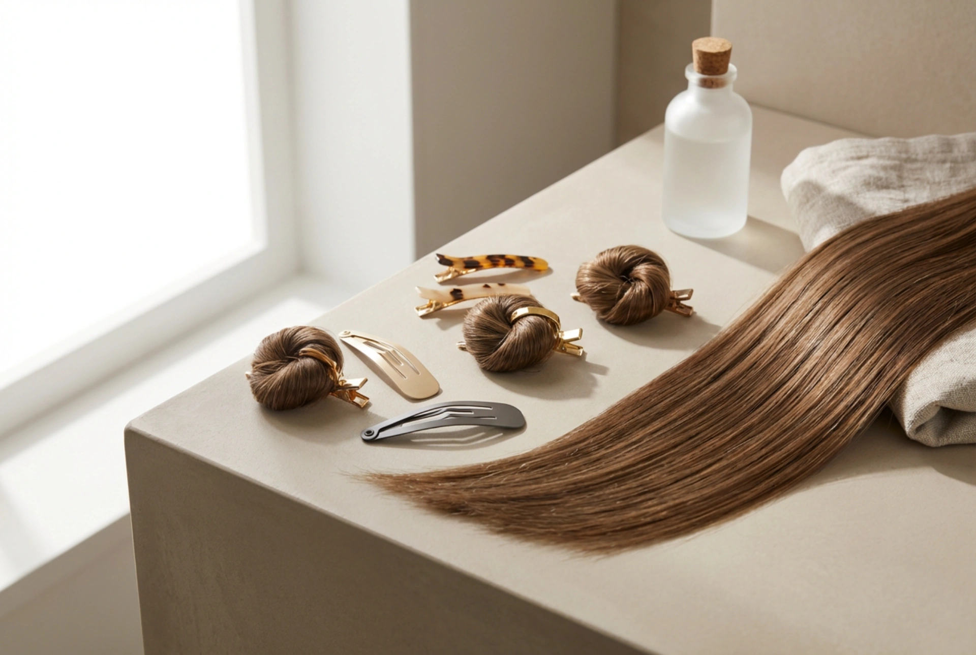 90s Hair Trends: Straight Strands, Mini Buns, and Hair Clips