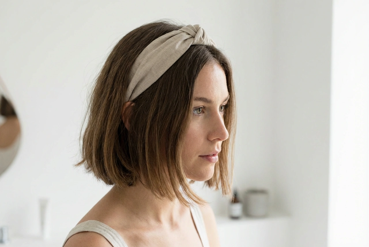 Short Hair and Headband Hairstyles: Quick Heatless Styling