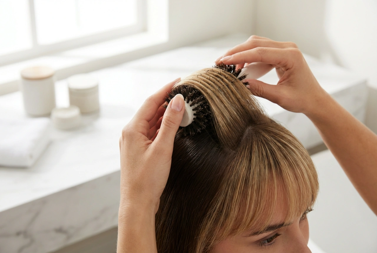 Middle-Parted Bangs: Drying, Styling and Care Techniques