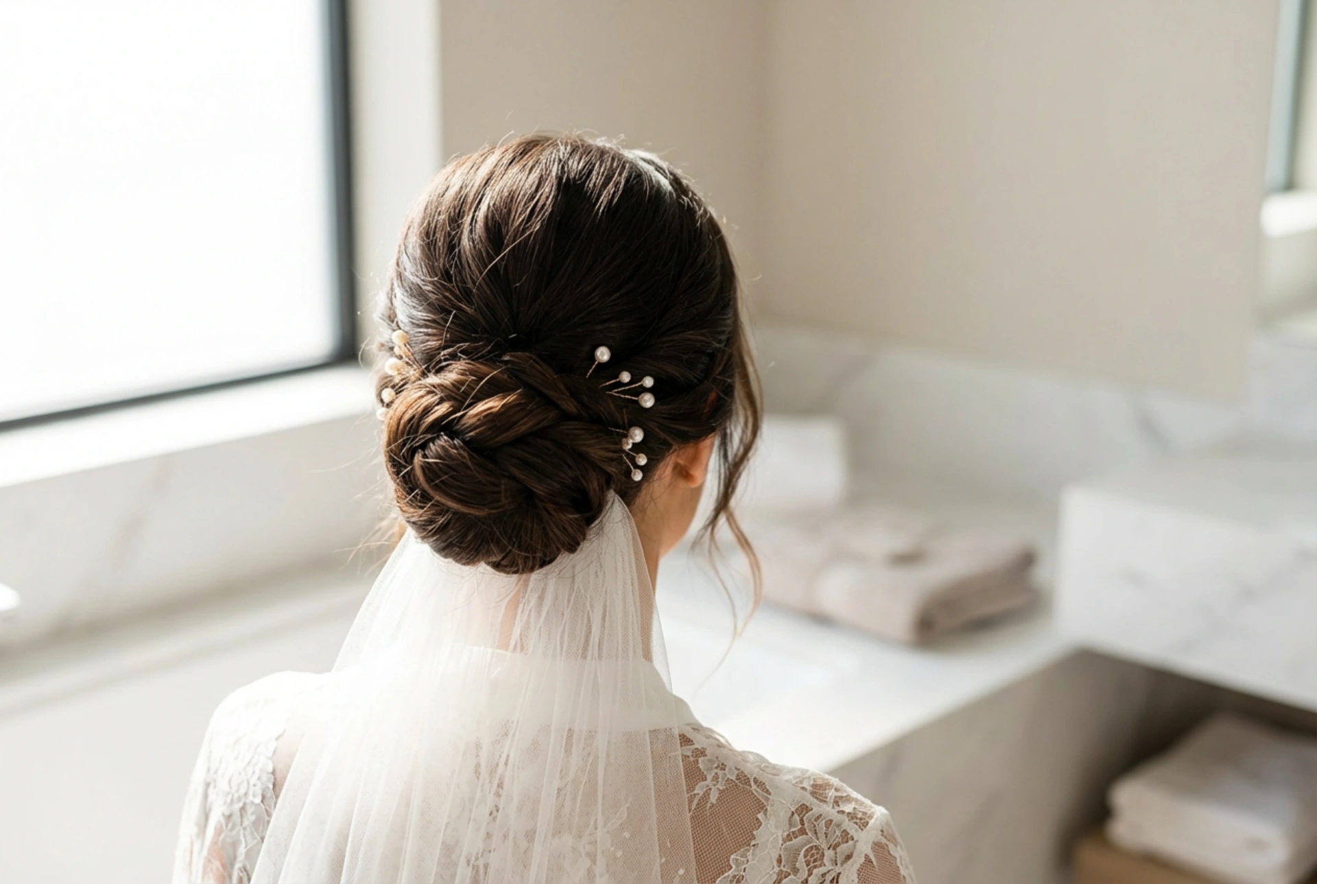 Wedding Bun: An Elegant Updo Step by Step with Accessories