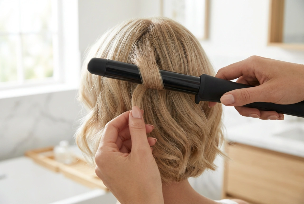 Curling iron for short hair: barrel size, curl directions, and styling the nape