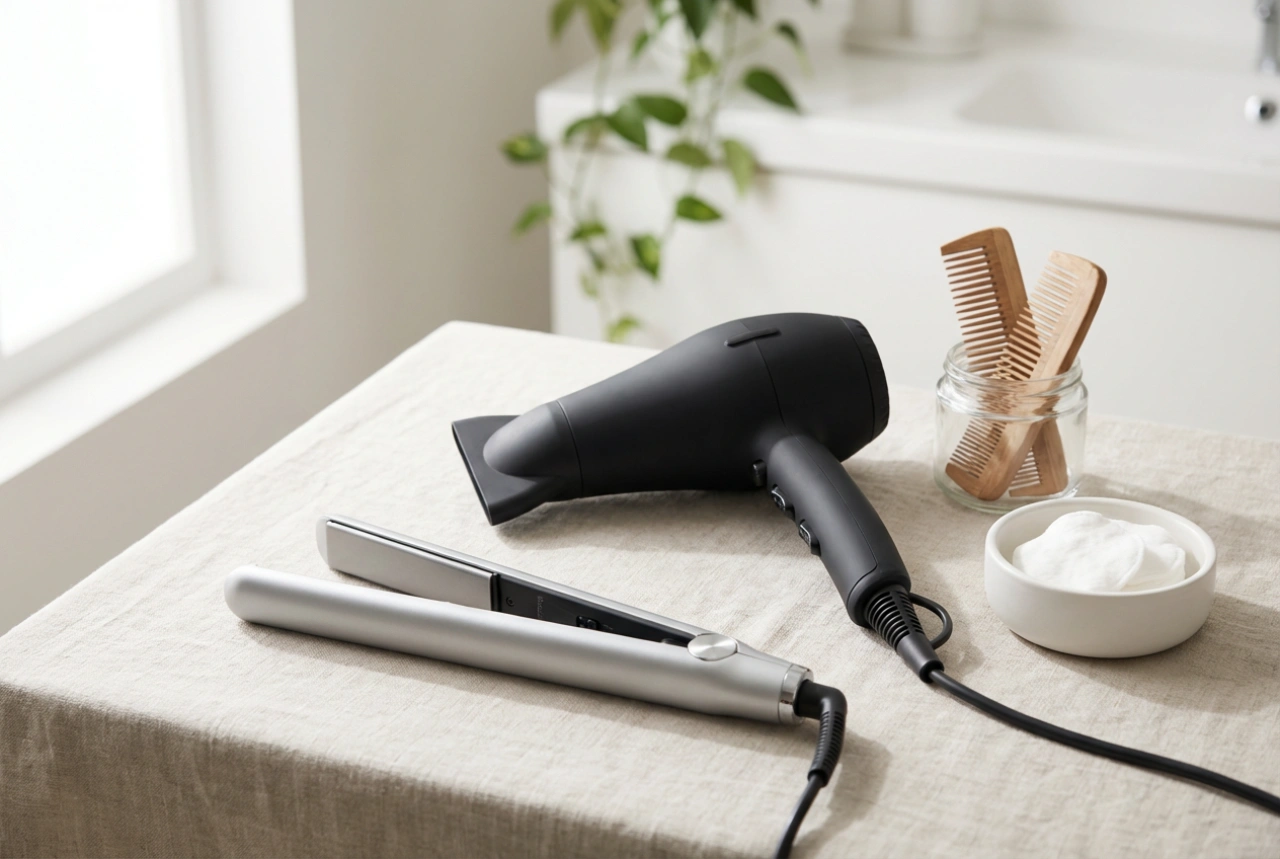 Hair Dryer and Straightener Set: Sequence, Temperatures and Hold