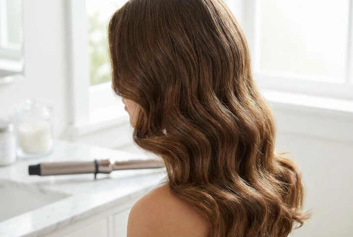 45mm Curling Iron: Large Waves and Volume Without Creases