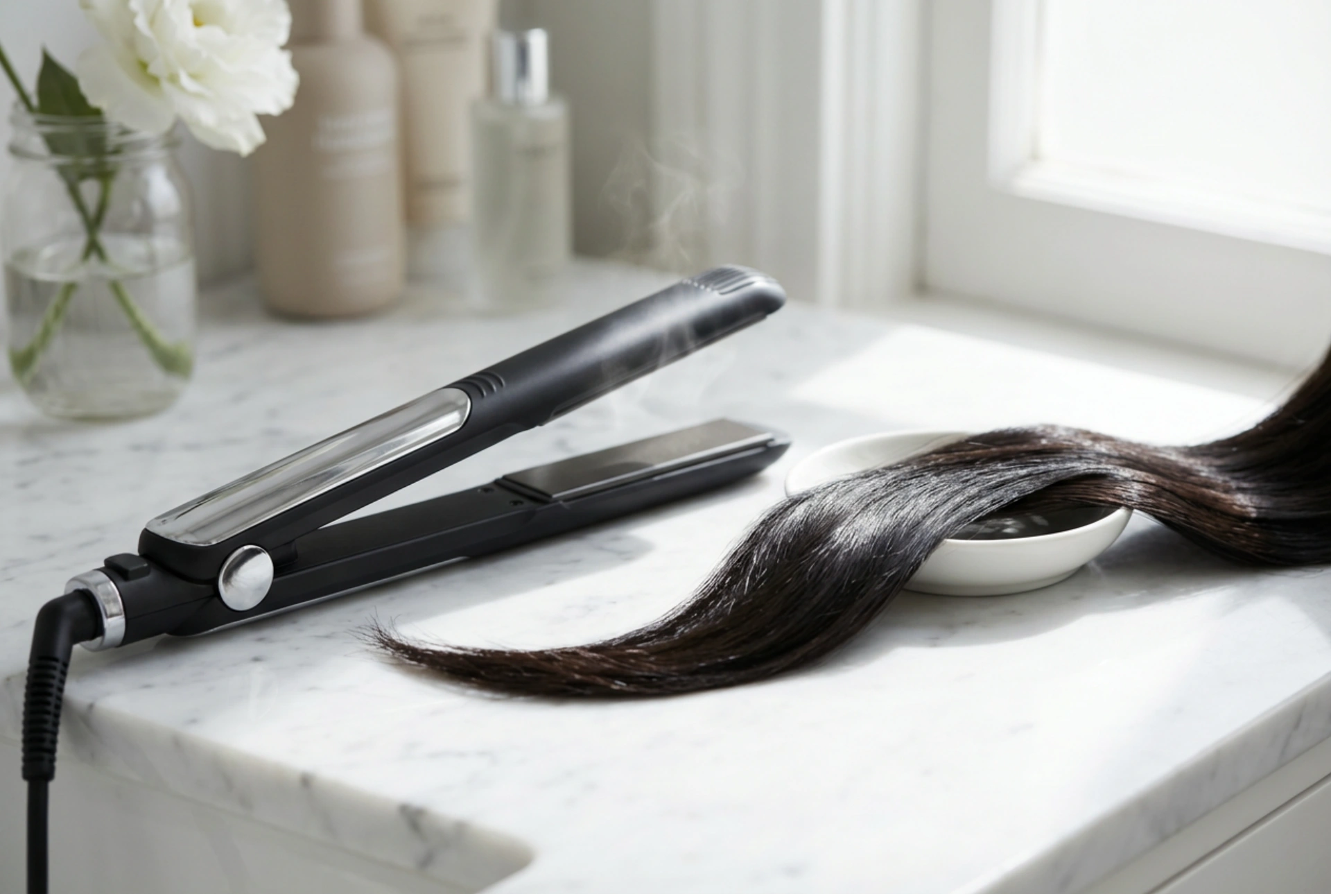 Keratin and Ionising Hair Straightener: Smoothness, Shine and Less Frizz