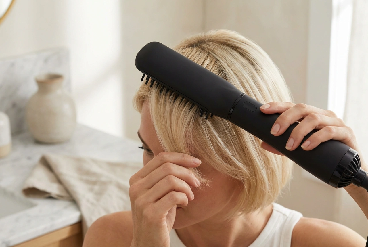 Hot Air Brush for Short Hair: Root Lift and Quick Styling