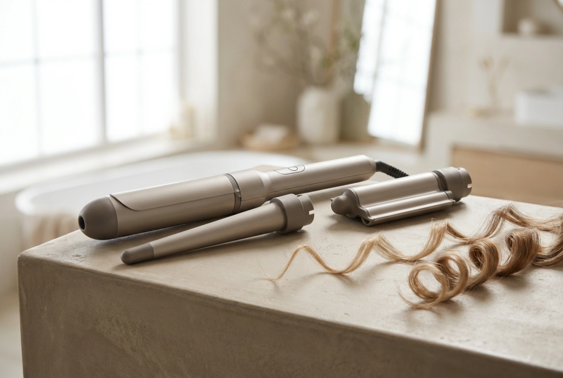 Multi-functional curling wand: interchangeable barrels and techniques for waves, curls and volume