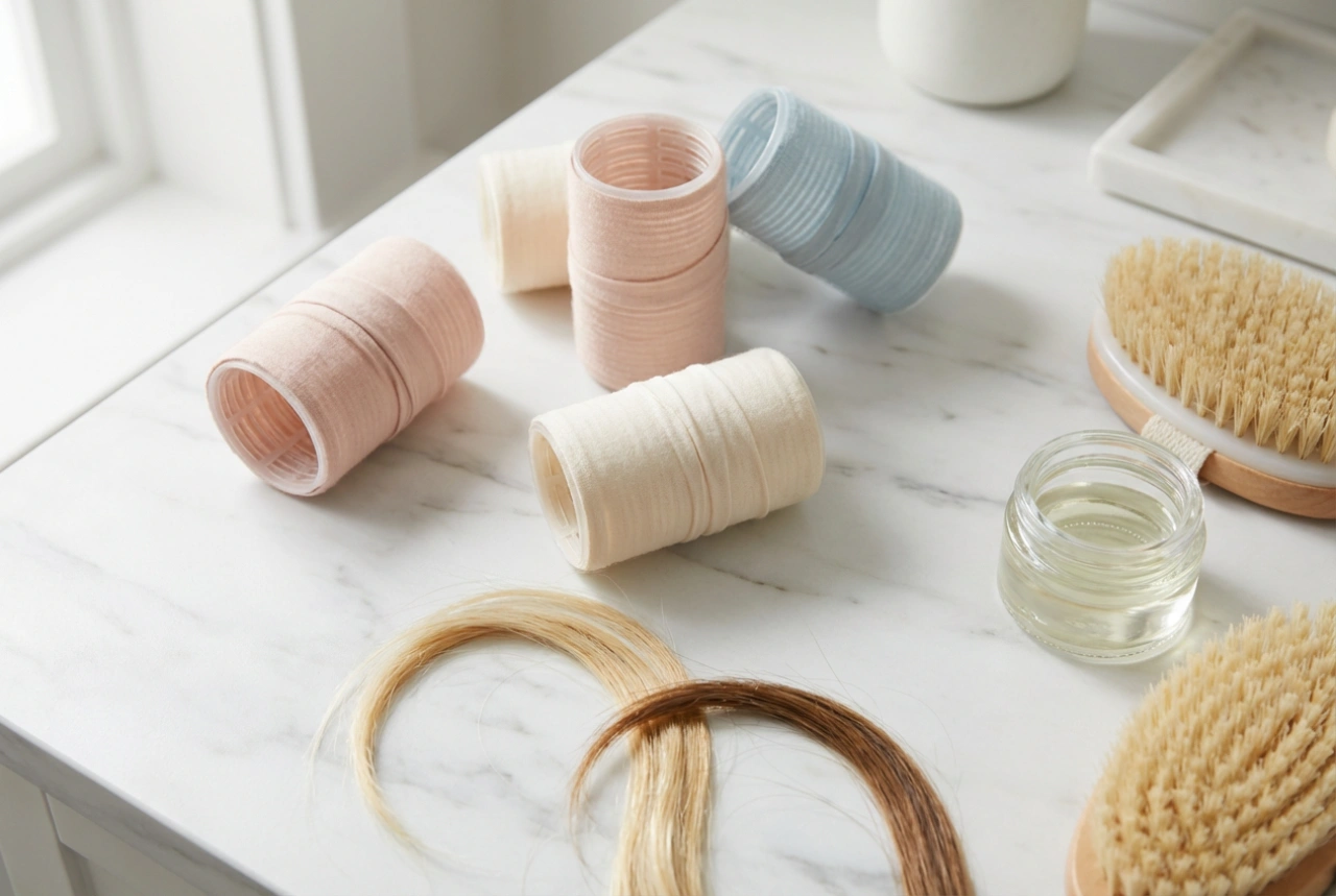 Wide Hair Rollers: Waves and Volume Without High Heat