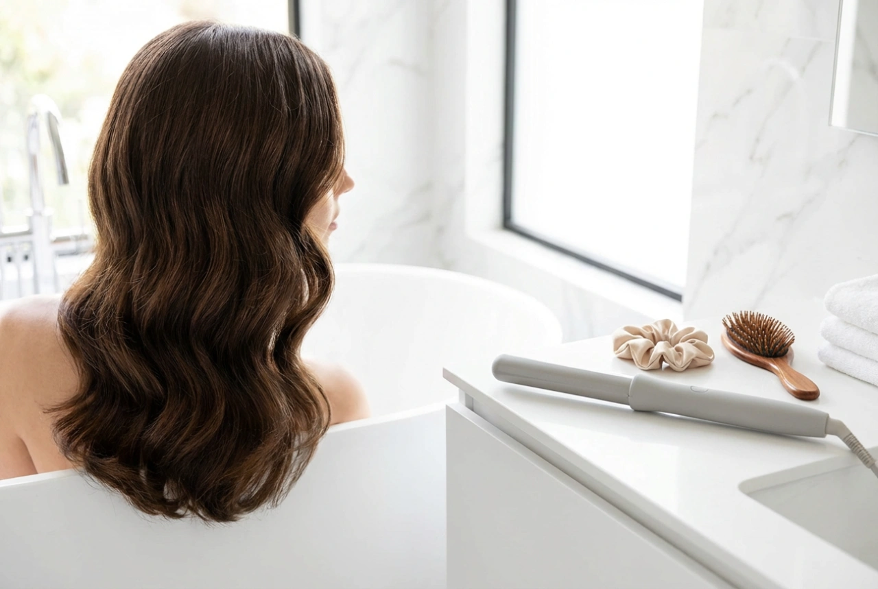 Waves on Long Hair: Methods With and Without Heat