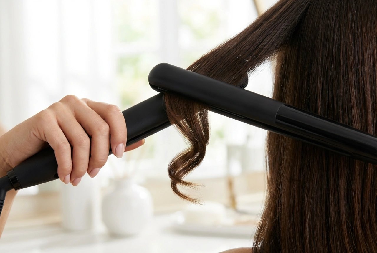 How to Curl Hair with a Straightener: Technique, Protection and Hold