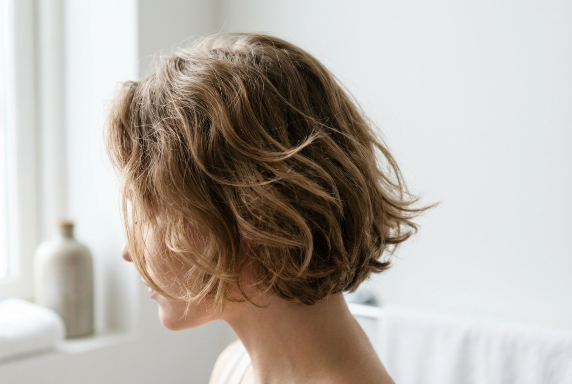 Light Waves on Short Hair: A Natural Effect Without Weighing It Down