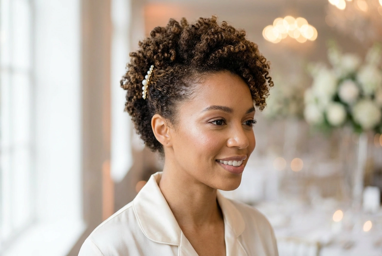 Curls on short hair for a wedding: elegant styles and long-lasting hold