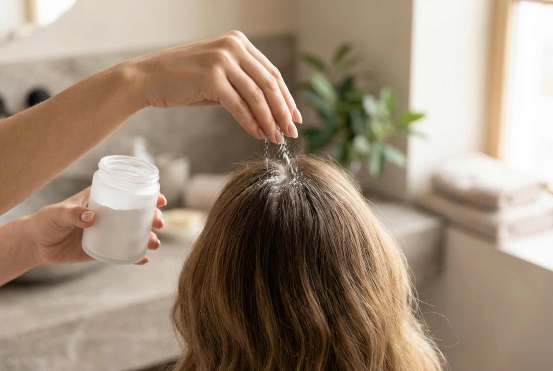 Hair Powder Step by Step: Root Volume and Texture