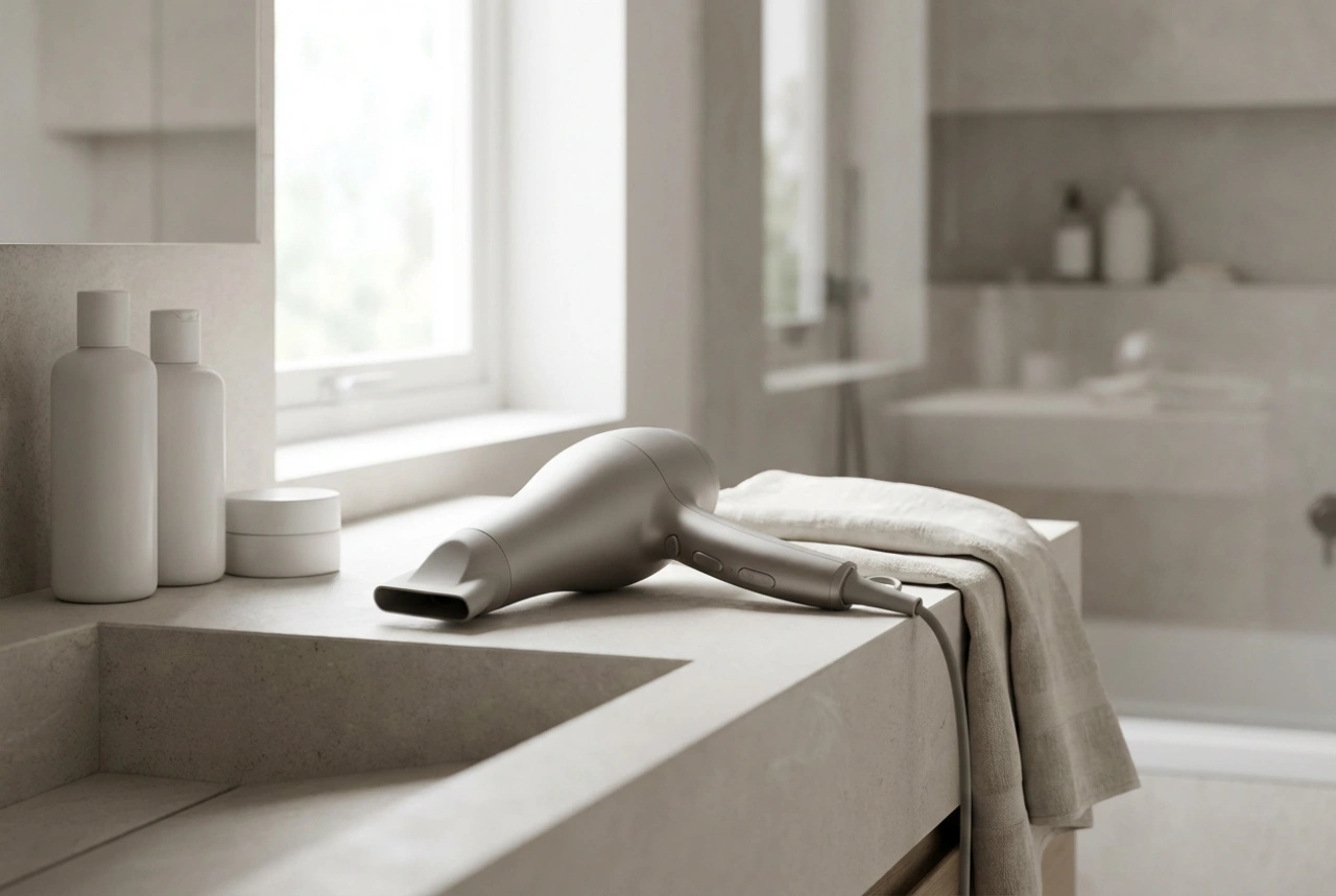 Lightweight Hair Dryer with Ionisation: Comfort and Quick Drying