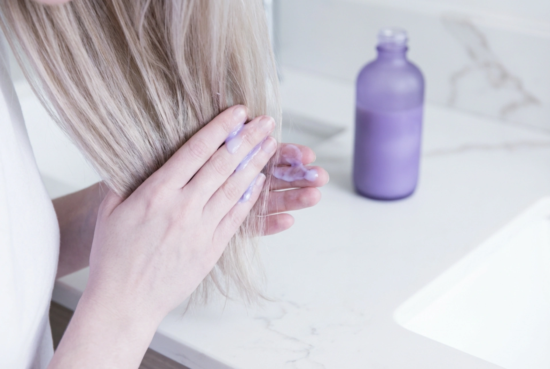 Purple Conditioner: Neutralising Yellow Tones Step-by-Step