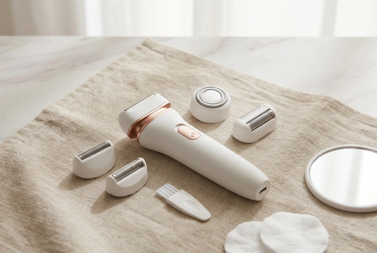 Women's Electric Shaver: Heads, Modes, and Cleaning