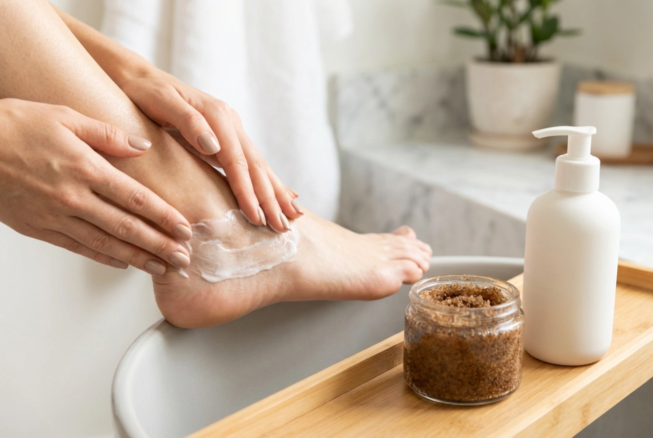 Rough Feet in Home Care: Exfoliation and Moisturising