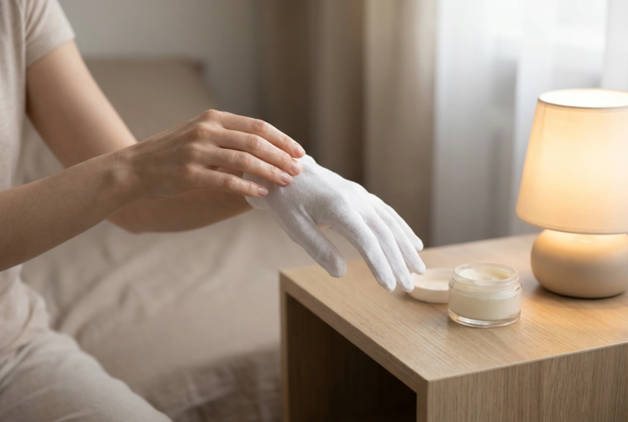 Overnight Care for Dry Hands: Occlusion and Cotton Gloves