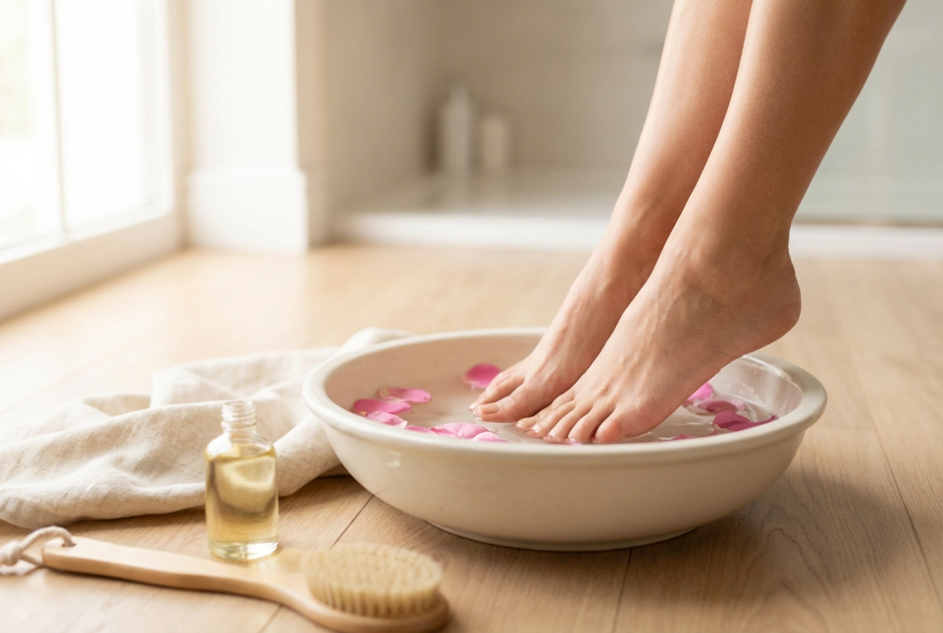 Relaxation for your feet at home: home foot spa step by step