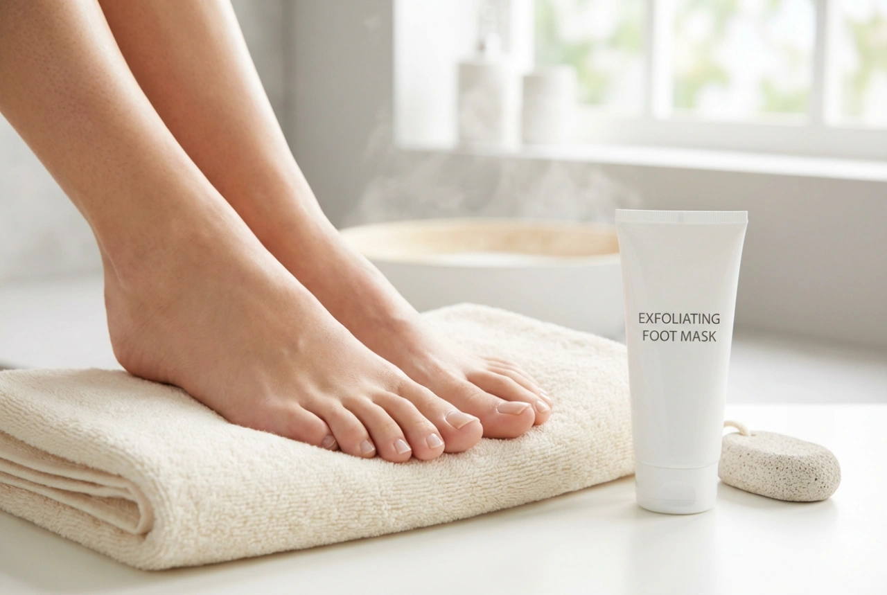Exfoliating Foot Mask: Safe Use in a Home Pedicure