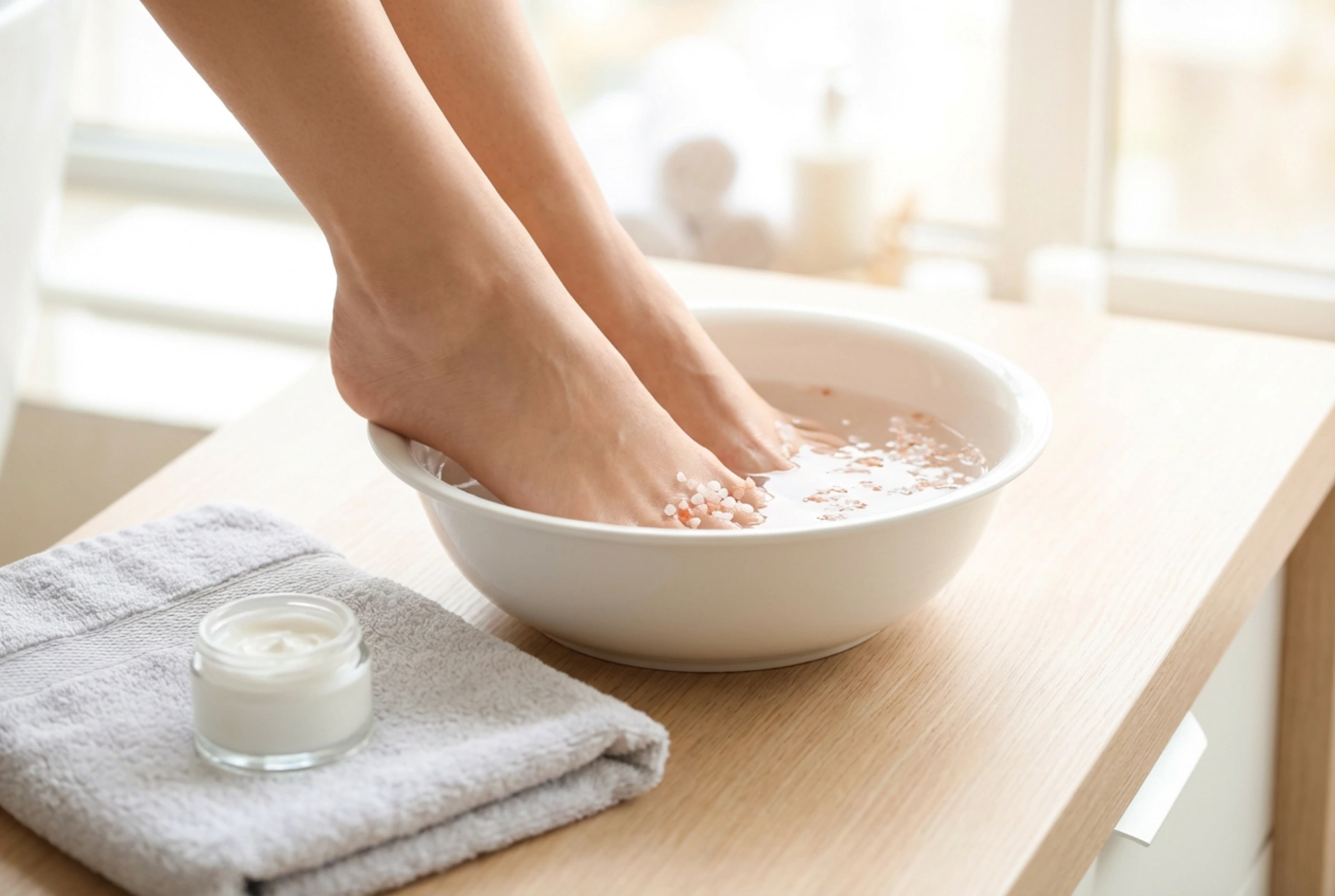 Foot Bath Salts: Compresses, Soaking, and Post-Treatment Care