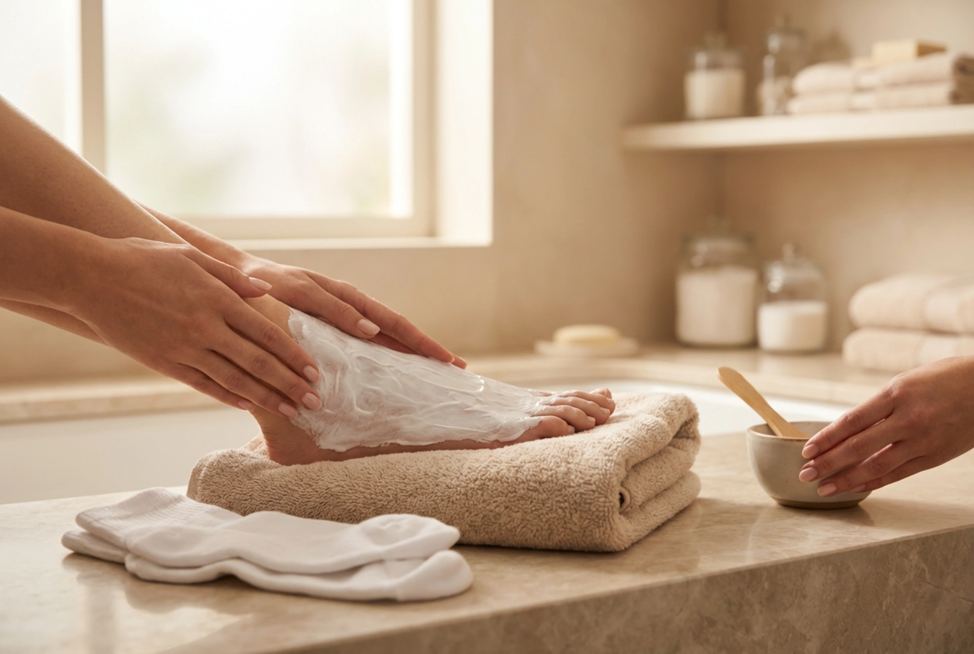 Foot Mask: Skin Preparation, Application, and Occlusion for the Best Results