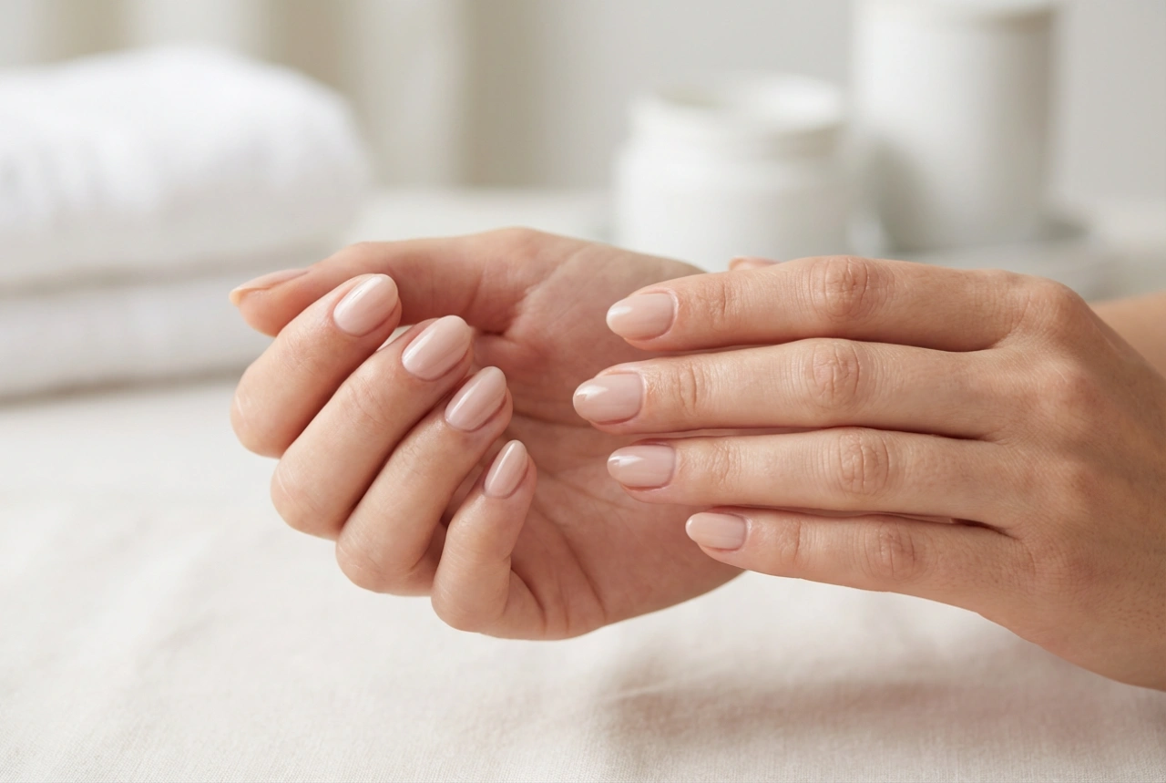 Hybrid Manicure on Short Nails: Optical Lengthening and Durability
