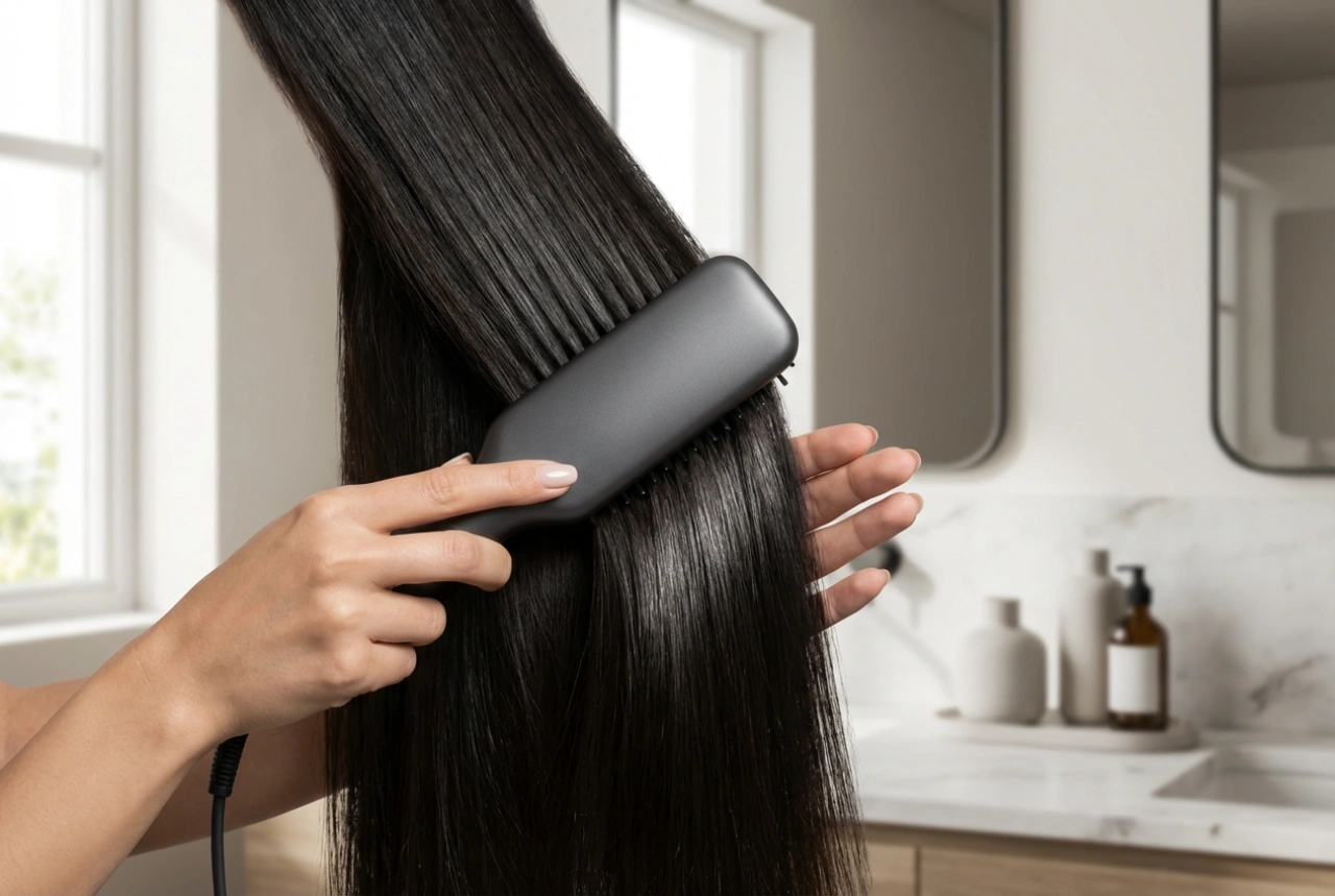 The Hair Dryer Brush: Straight Strands While Drying, Settings and Technique