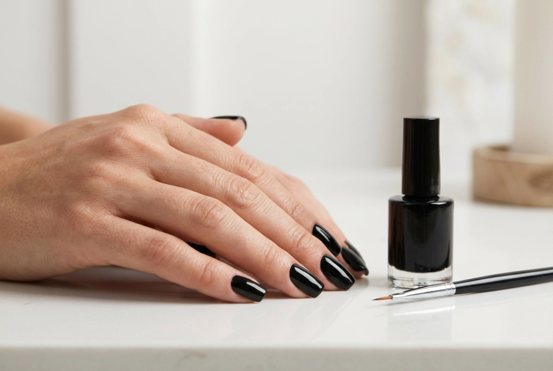 Black Gel Nails: Application Without Flooding Cuticles, Preparation and Technique