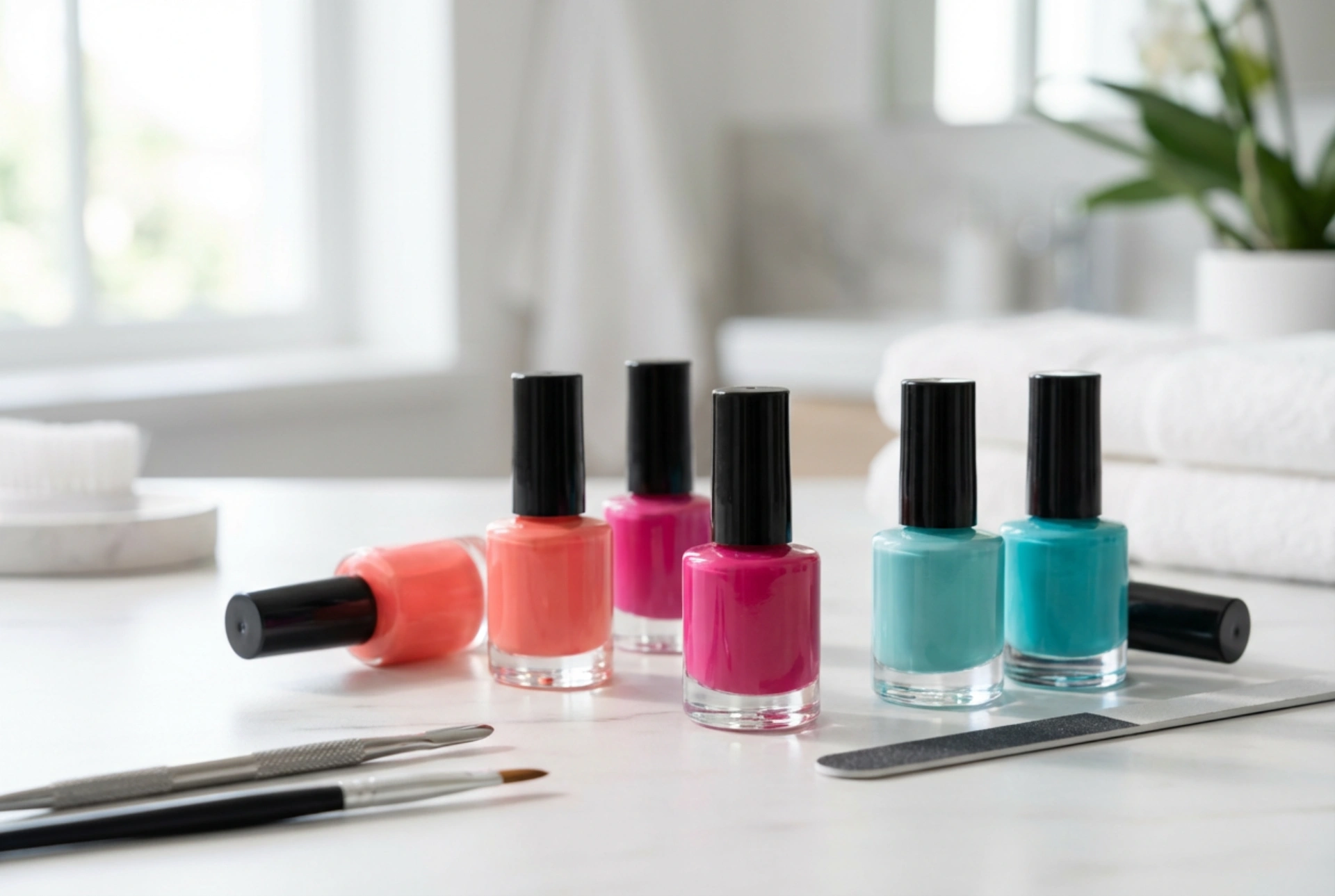 Summer Gel Manicures: Nail Preparation, Vibrant Colour Selection and Shine Protection