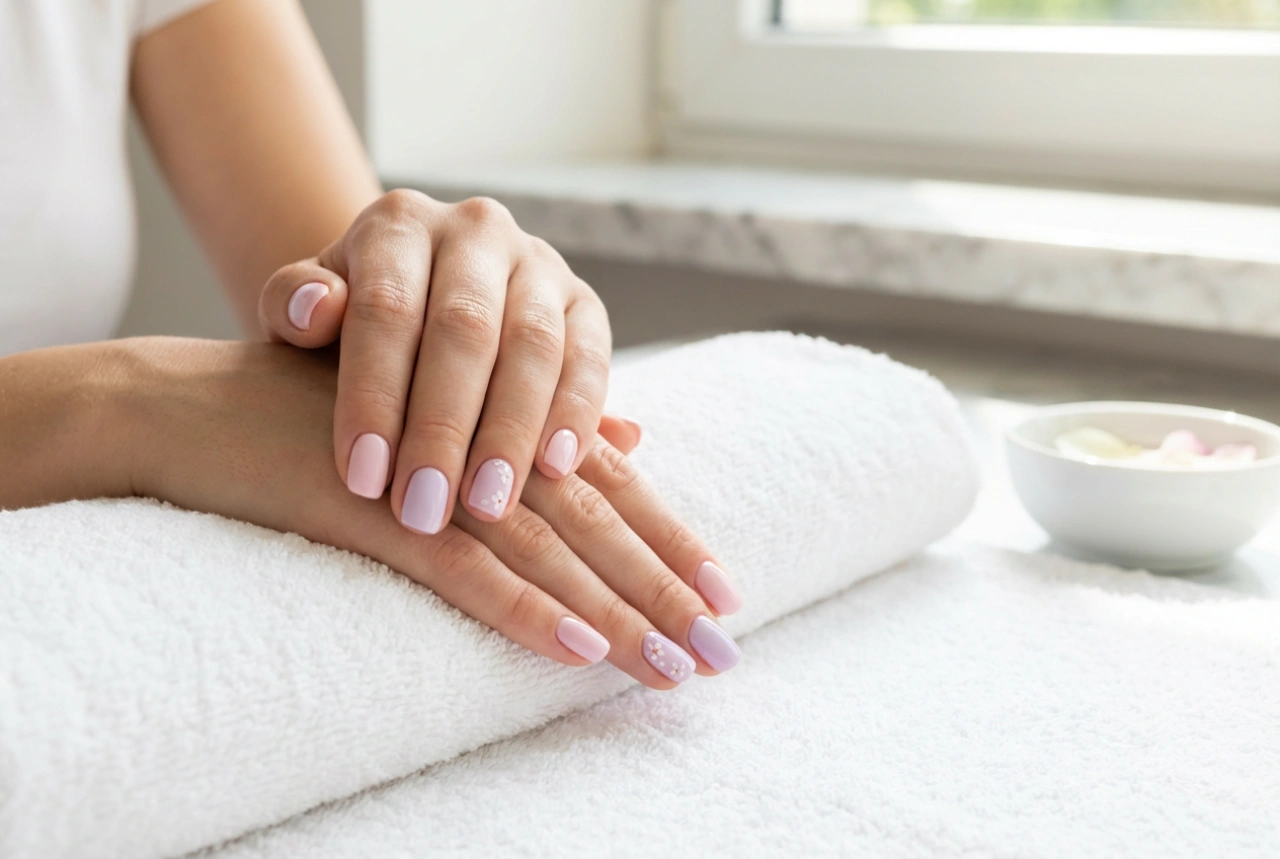 Spring Hybrid Manicure: Delicate Shades, Decorations, and Lasting Application