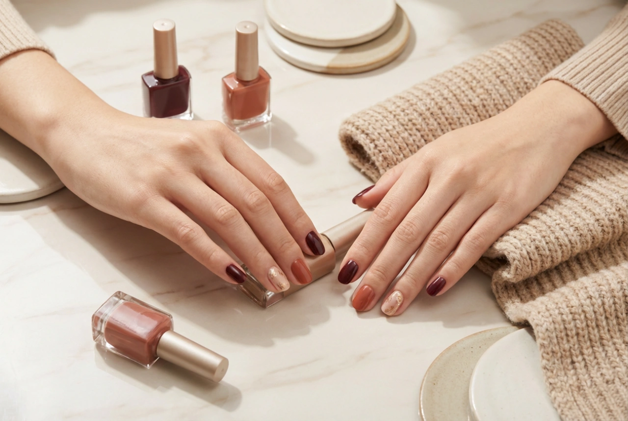 Autumn Gel Nails: Colours, Designs and Application Techniques for Chilly Days