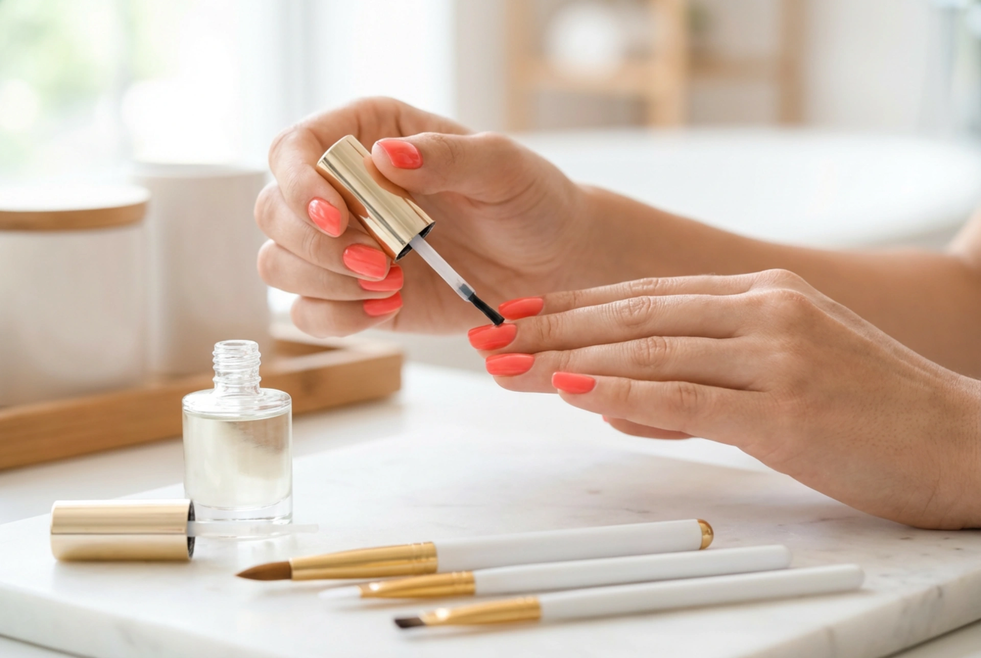 Streak-Free Light Gel Manicure: Nail Plate Preparation and Application