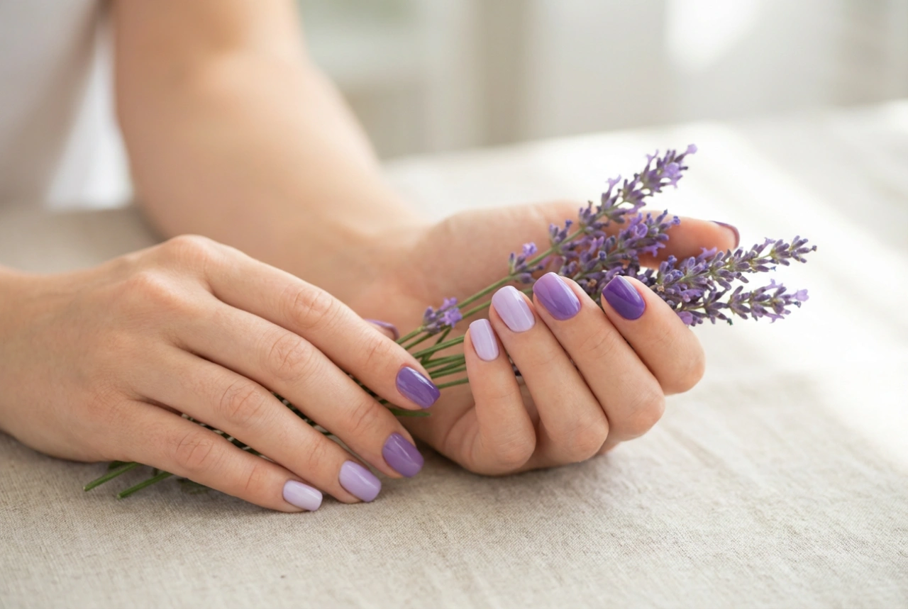 Lavender Gel Nails: Choosing the Right Shade, Finish, and Floral Accents