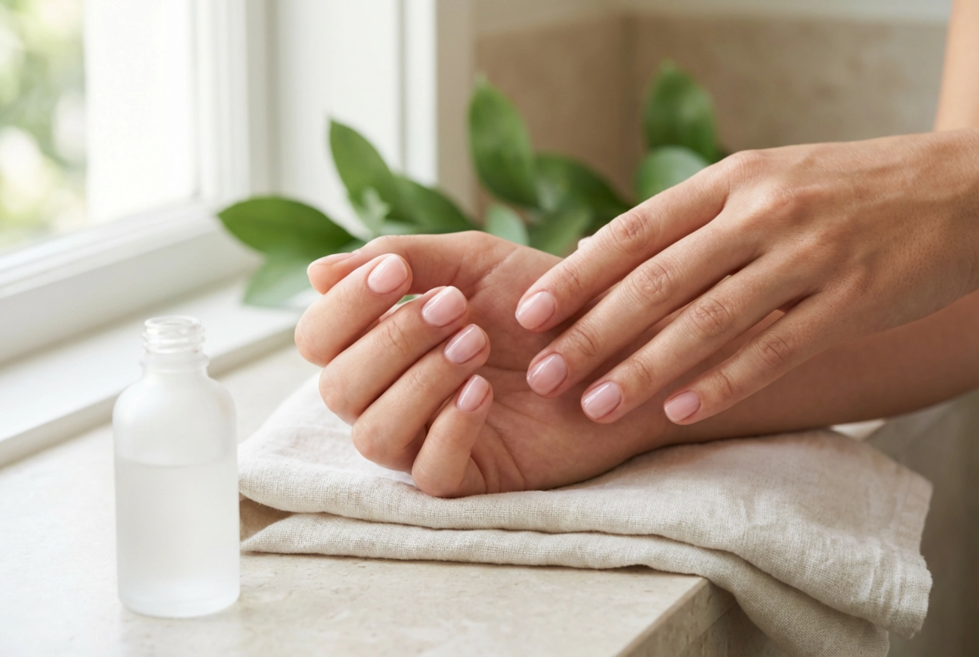 Natural Hybrid Manicure: How to Create a Subtle, Barely-There Look