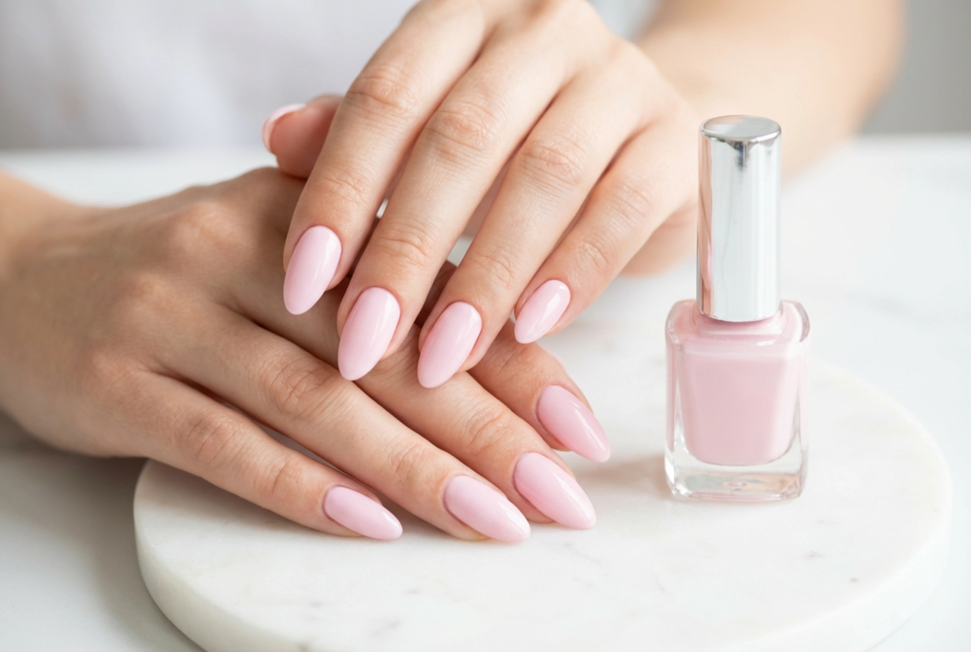 Light Hybrid Nails: Techniques for an Even Colour Without Streaks