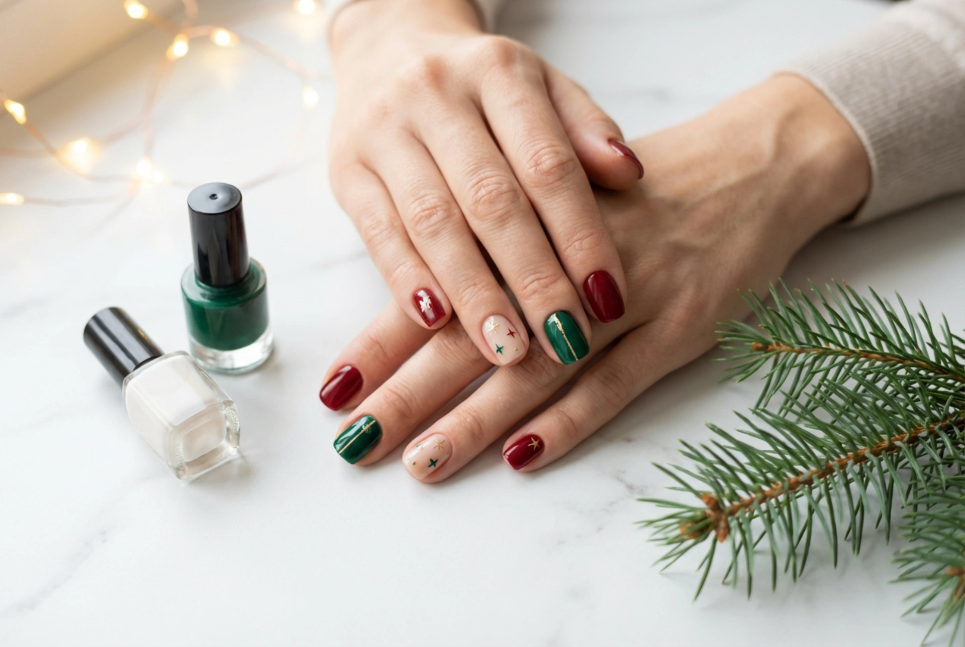 Festive Guide: Christmas Gel Nails, Colours and Easy Designs