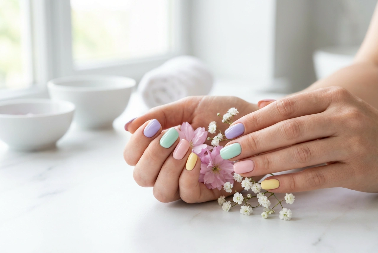 Spring Guide: Hybrid Nails for Spring in a Few Simple Steps