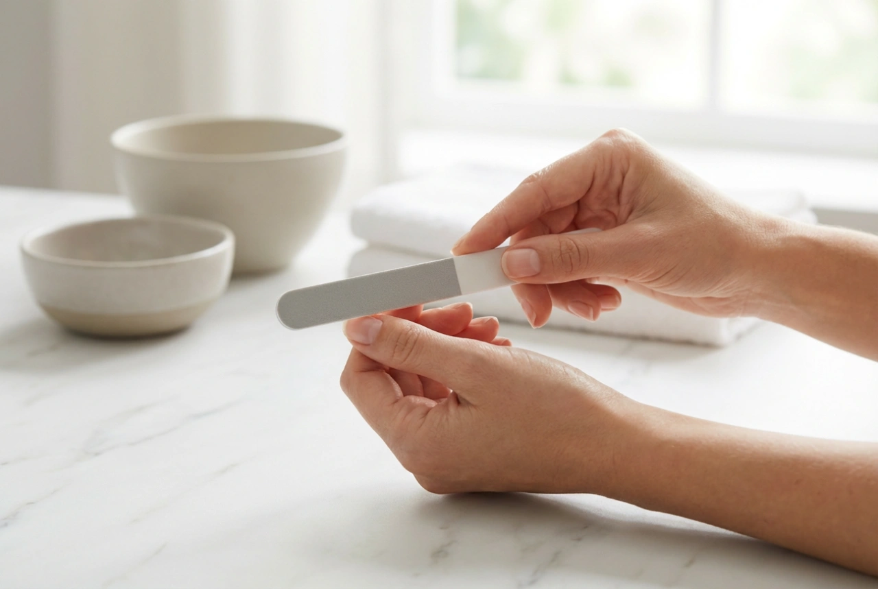 Nail File 180/240: Matting and Smoothing Step by Step