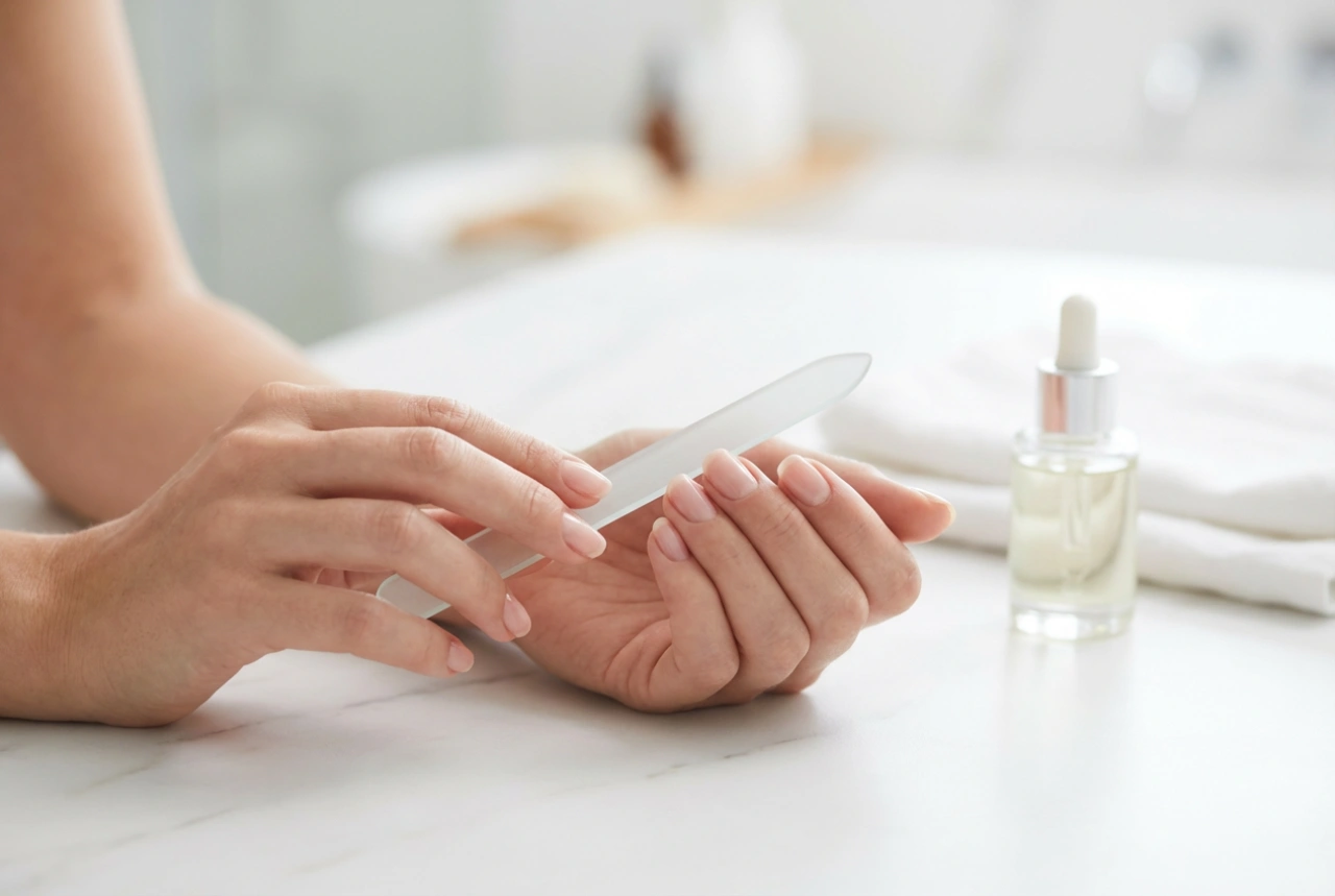 The Glass Nail File in Manicure: Filing Technique and Care