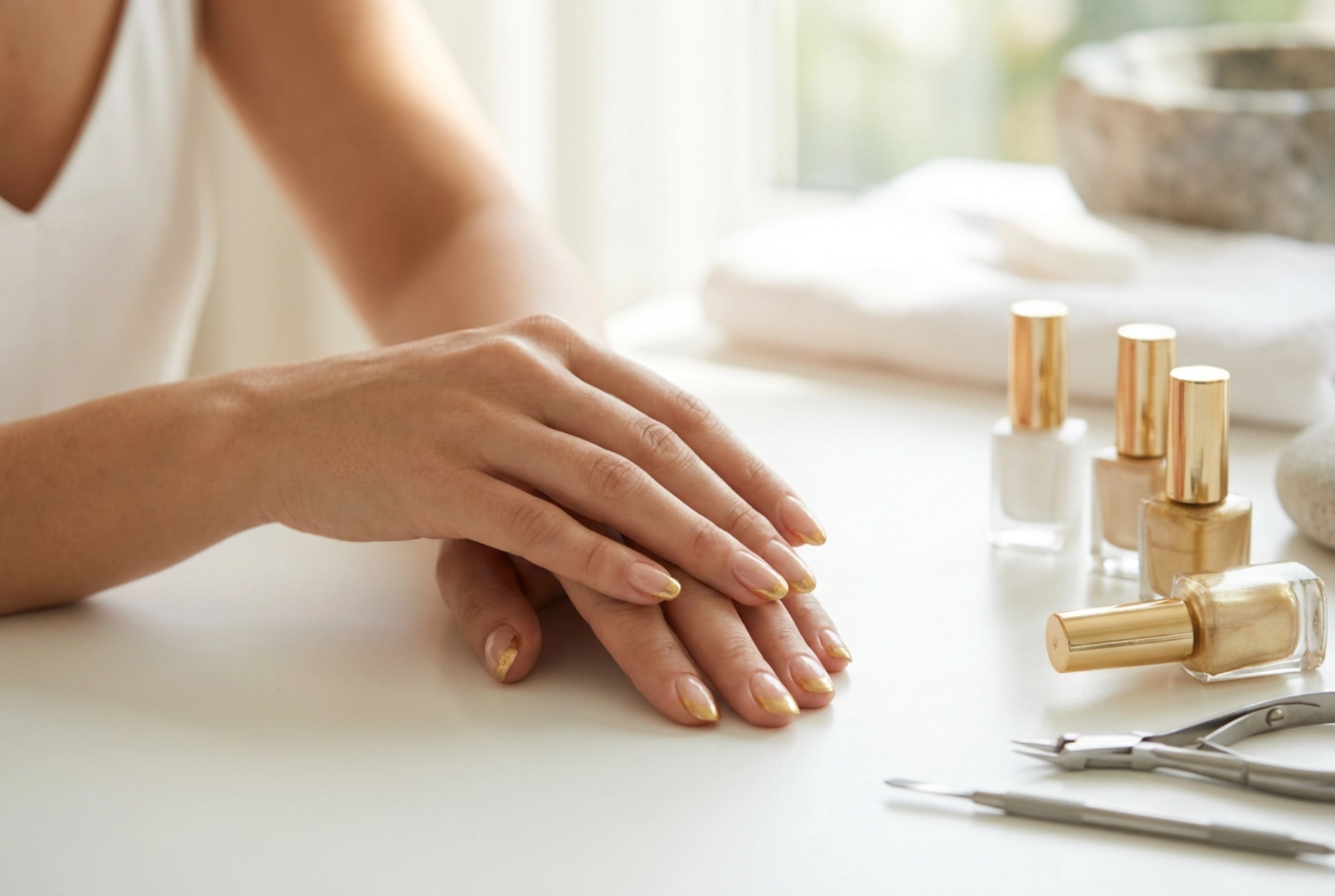 Golden French Manicure: Techniques, Tools, and Finishes