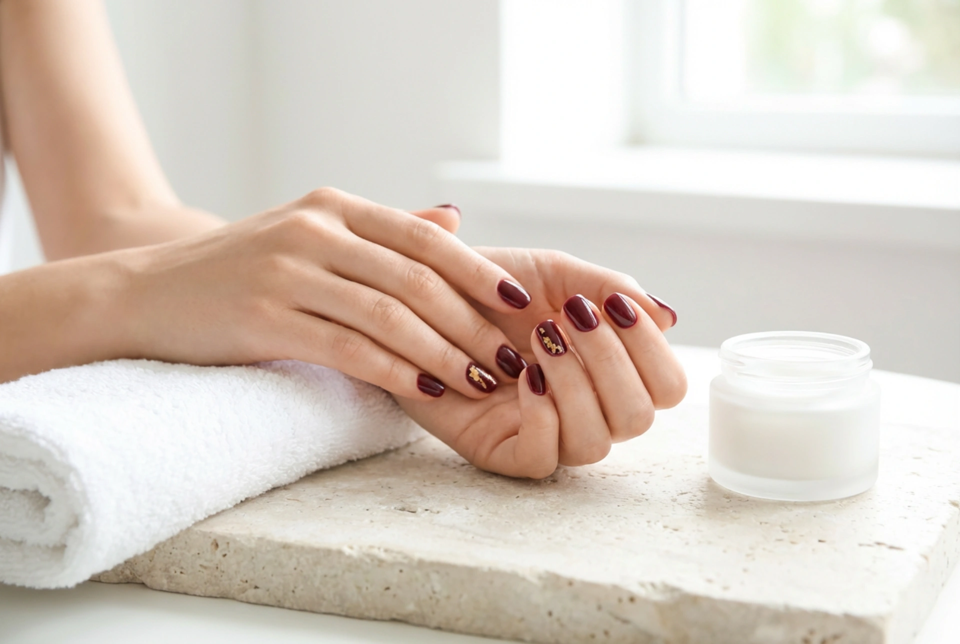 Burgundy and Gold Nails: An Elegant Duo in 5 Simple Steps