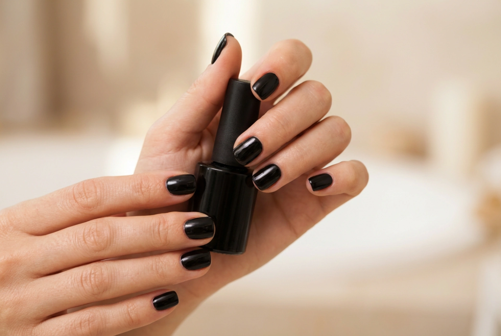Short Black Nails: Application Techniques and a Flawless Finish