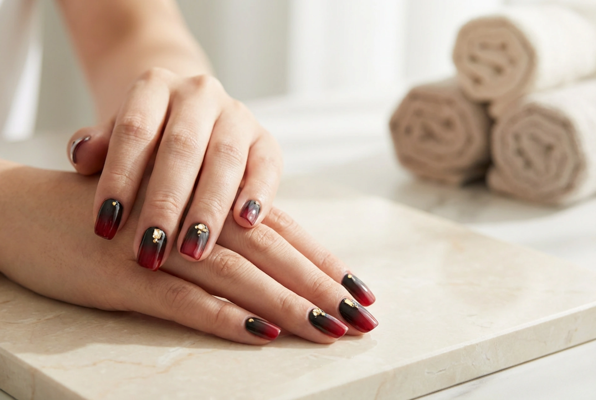 Black and Red Nails: Color Combinations, Gradient, and Nail Art