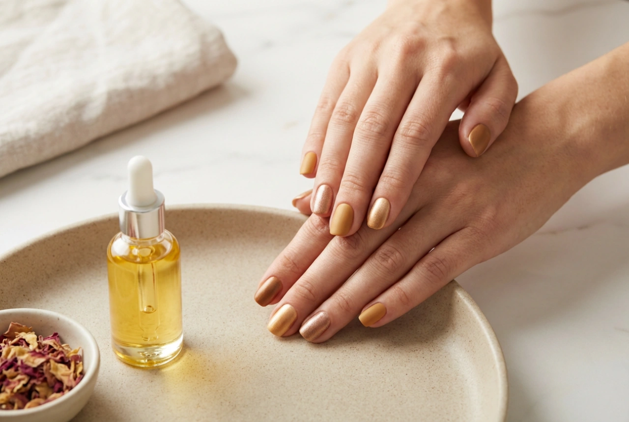 Subtle Elegance: How to Wear Gold Nails with Sophistication