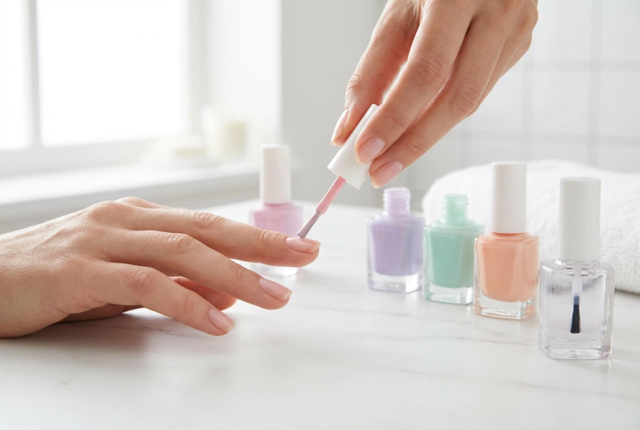 Step-by-Step Pastel Manicure: Shade Selection, Streak-Free Application, and Top Coat