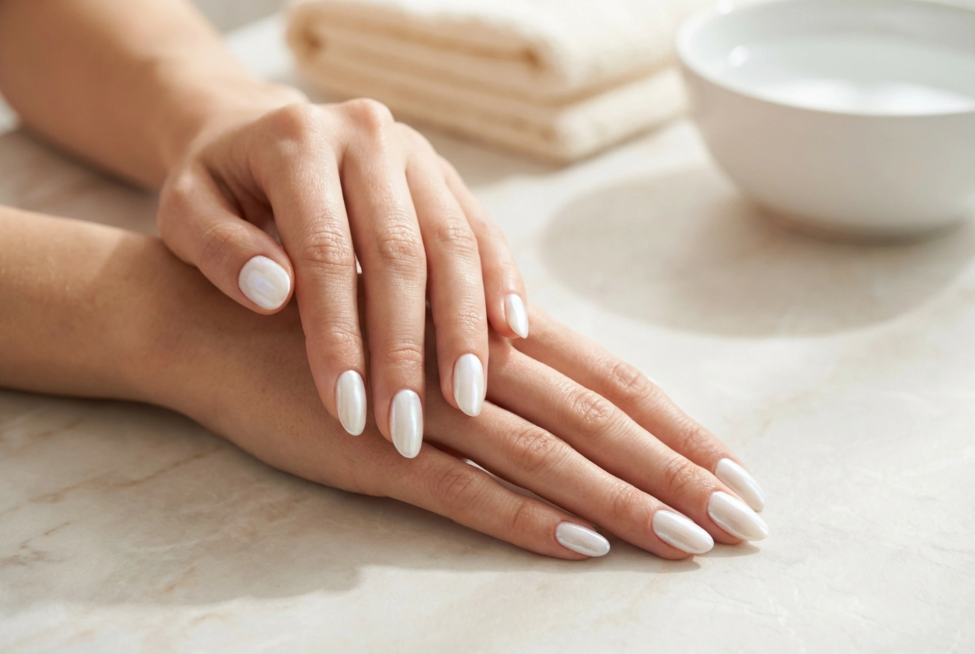 White Pearlescent Nails: How to Achieve the Seashell and Mirror Effect