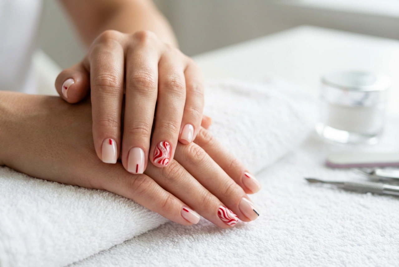 Red and White Nails: Contrasts, Patterns, and Quick Painting Techniques