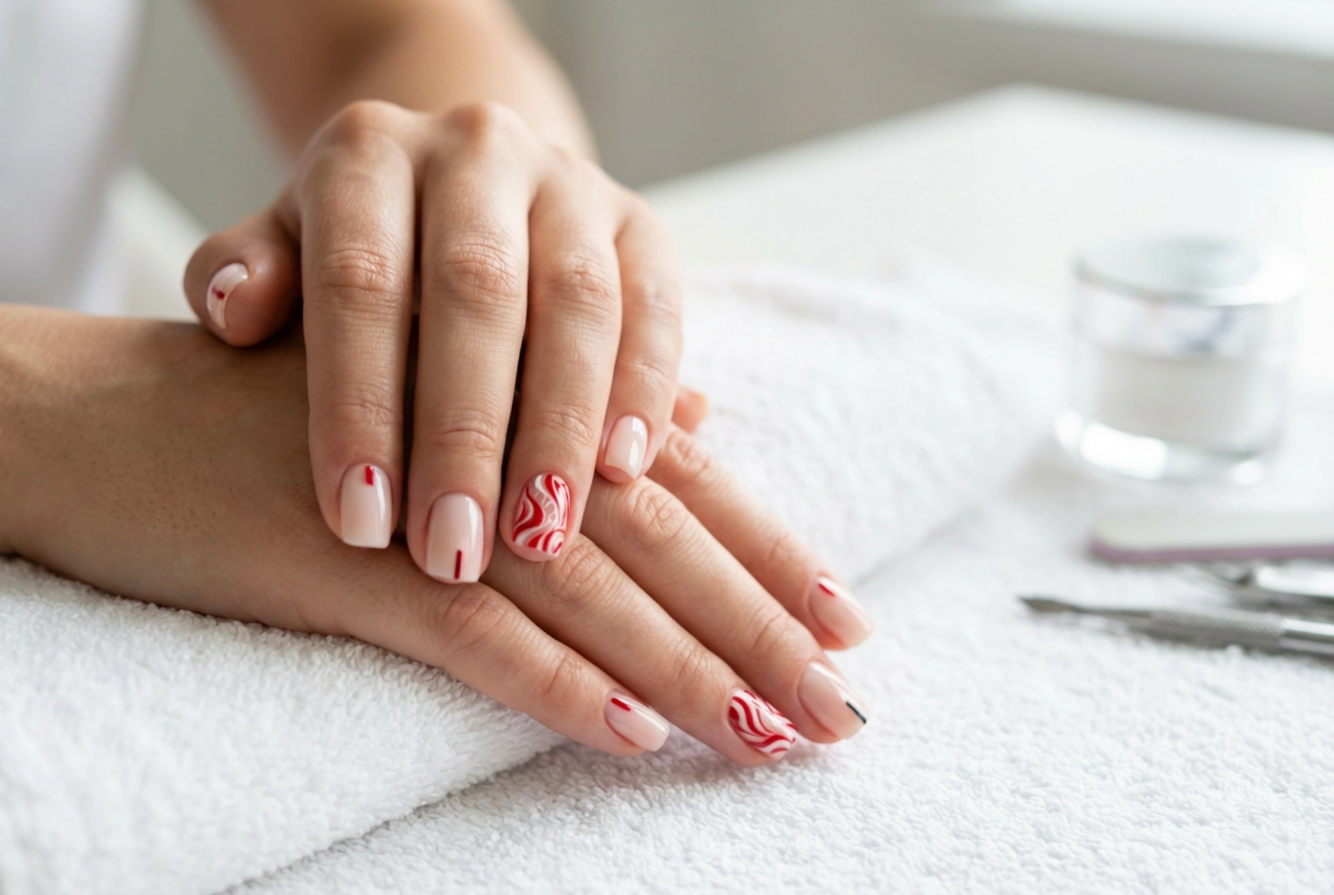 Red and White Nails: Contrasts, Patterns, and Quick Painting Techniques