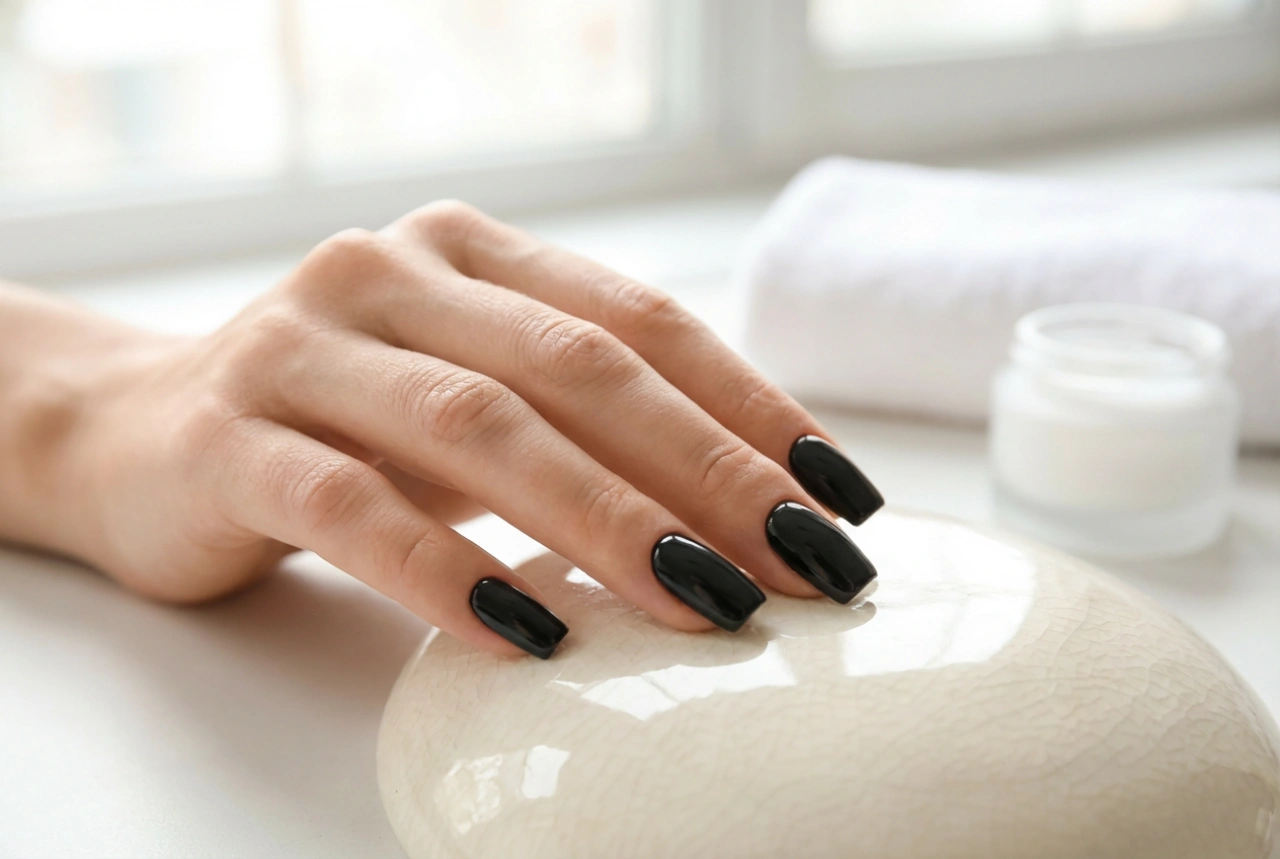 Black Square Nails: Achieving a Flawless, High-Gloss Look