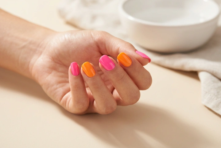Neon Nails for Summer: Nail Plate Preparation and Even Coverage